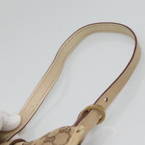 GUCCI GG Canvas Shoulder Bag Beige Gold - Picture 8 of 16